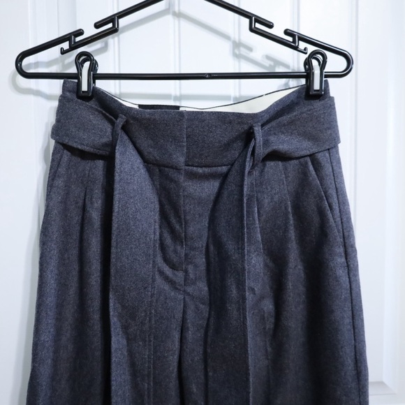 Aritzia Wilfred Gia Tie-Front Pants in Heathered Grey Womens Size 4 - Picture 6 of 12